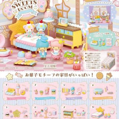 Re-ment Little Twin Stars Pastel Sweets Room - Assorted