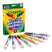 Crayola 8 Ct Classic Broad Line Washable Marker