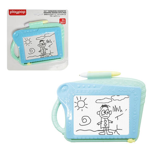 playpop 5.5 inches Turquoise Magnetic Drawing Board With Pen