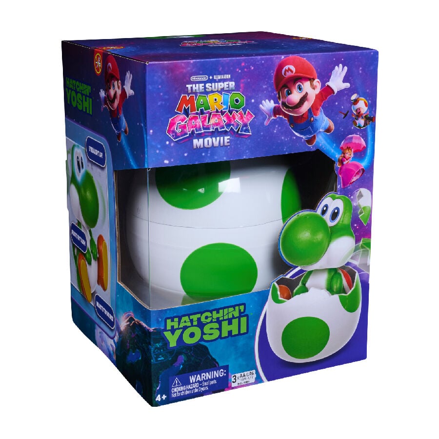 The Super Mario Galaxy Movie Interactive Yoshi Egg Action Figure