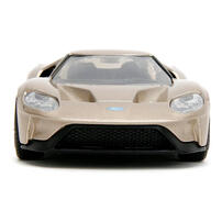 Pink Slips 1:32 2017 Ford GT Die-Cast Car, Toys for Kids and Adults (Metallic Gold)