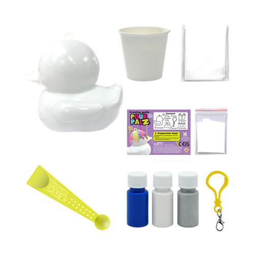 Pour PalZ Paint Rubber Duck Keyring - Assorted (1 Pc)