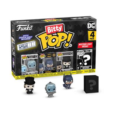 Funko Bitty POP! Batman 85th Mr.Freeze/Batman/The Penguin/Mystery Figures - 4pk