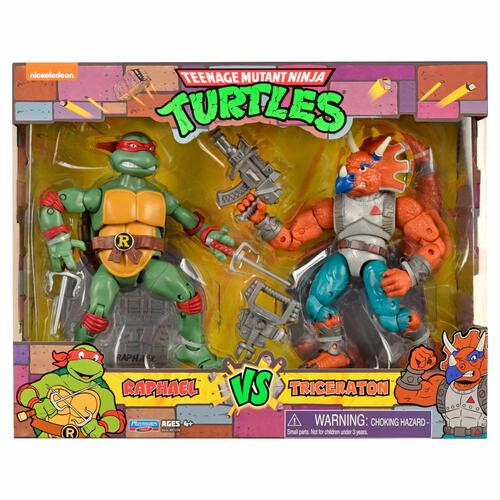 Teenage Mutant Ninja Turtles Raphael vs. Triceraton 2 Pack