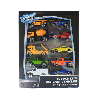 Speed City 10 Pack City Diecast Vehicles