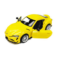 playpop 5.5" License Diecast Car - 1:31 Toyota Gr Supra (Light & Sound)