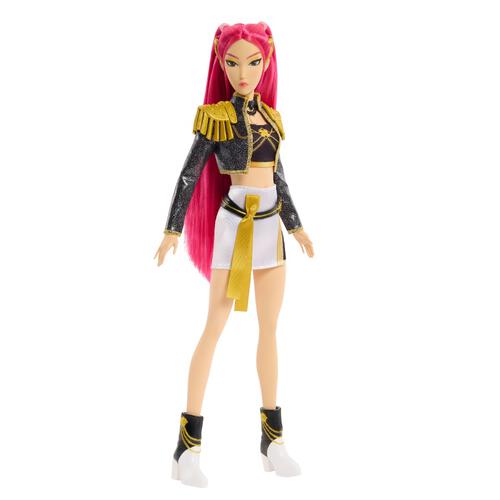 Kpop Demon Hunters Huntr/X Mira &ldquo;Golden&rdquo; Singing Doll In Removable Outfit & 5 Posable Joints