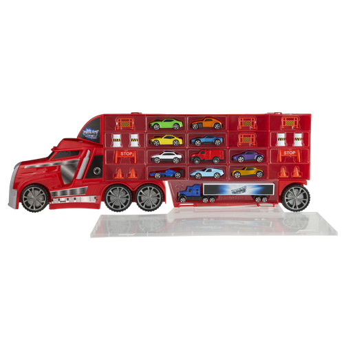 Speed City Stunt Transporter with 11 vehicles