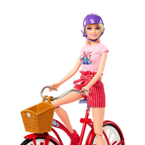 Barbie Doll & Bike Playset