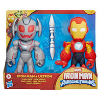 Marvel Iron Man and His Awesome Friends Supersized Iron Man & Ultron Clash Pack