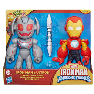Marvel Iron Man and His Awesome Friends Supersized Iron Man & Ultron Clash Pack