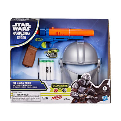 Star Wars Nerf GlowStrike The Mandalorian Mask & Blaster Set