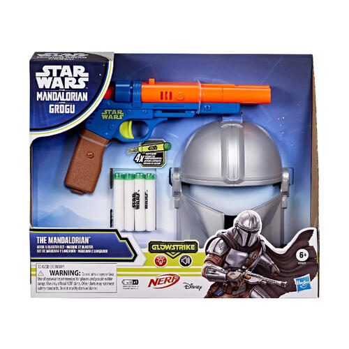 Star Wars Nerf GlowStrike The Mandalorian Mask & Blaster Set