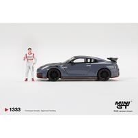 (Pre-order) Mini Gt Nissan Gt-R Nismo 2024 Tsukuba Production Car Lap Record W/ Matsuda Figure Tsugio Matsuda Collection (Expected January 2027)