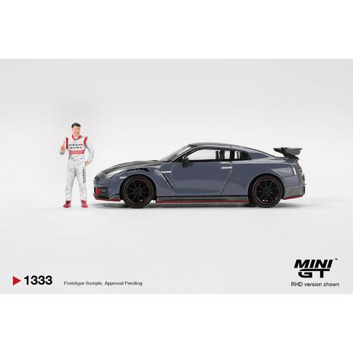 (Pre-order) Mini Gt Nissan Gt-R Nismo 2024 Tsukuba Production Car Lap Record W/ Matsuda Figure Tsugio Matsuda Collection (Expected January 2027)
