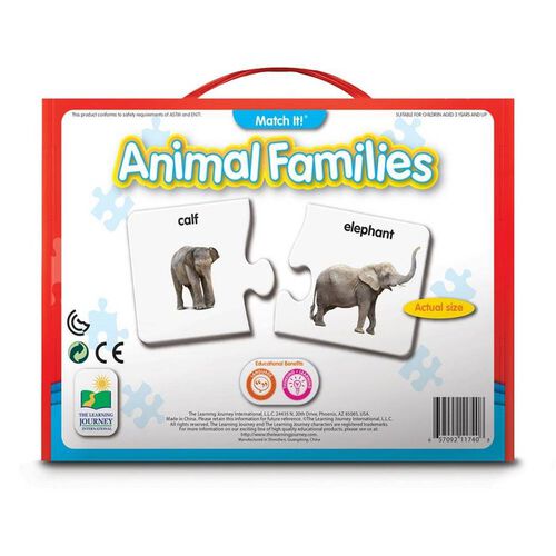 The Learning Journey Match It! Animal Families