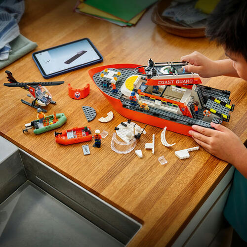 LEGO City Coast Guard Rescue Boat & Helicopter 60504