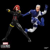 Marvel Legends Series Black Widow and Quicksilver, Avengers: The Crossing Comics Collectible 6-Inch Action Figures