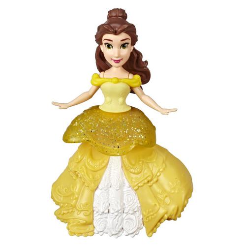 Disney Princess Belle Small Doll With Glittery Yellow One-Clip Dress