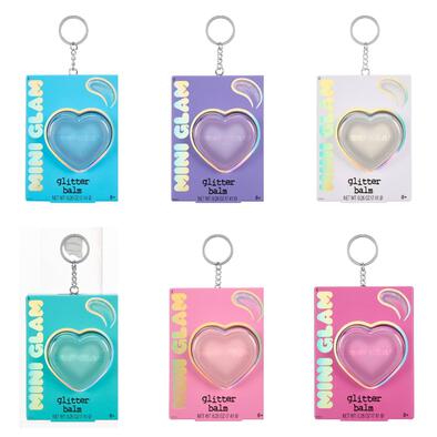 Mini Glam Cosmetic Heart Glitter Balm - Assorted (1 Pc)