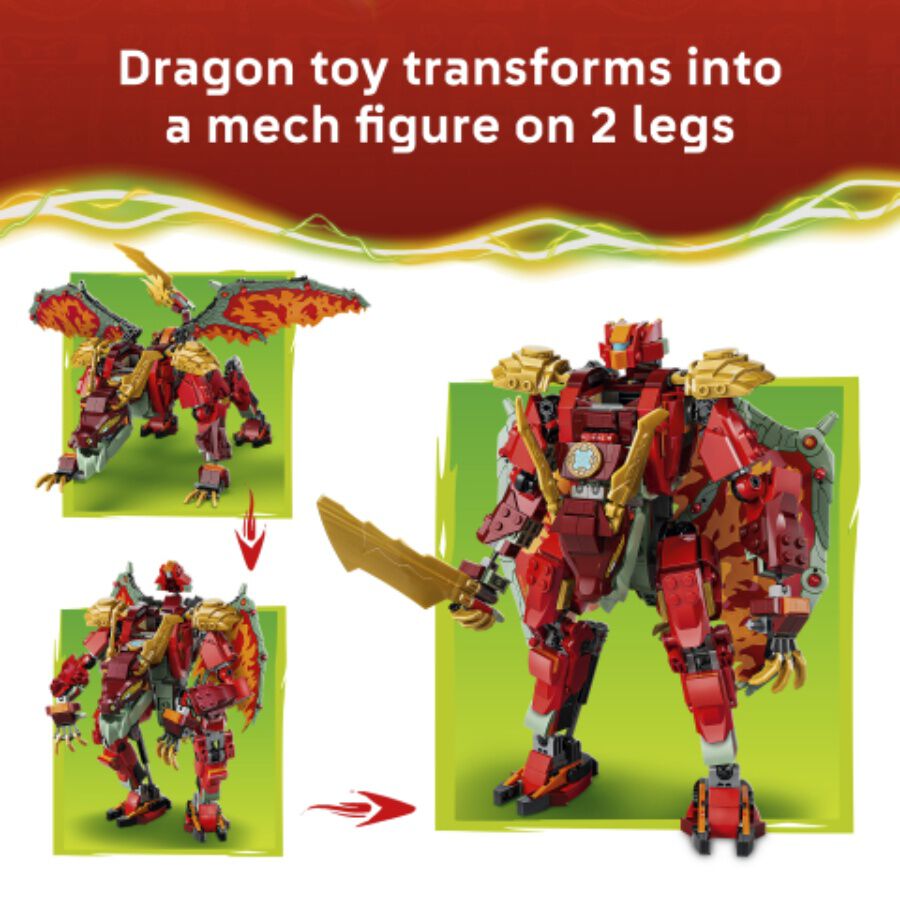 LEGO Ninjago Wyldfyre's Transforming Dragon Mech 71868 | Toys”R”Us