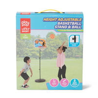 playpop Height Adjustable Basketball Stand & Ball