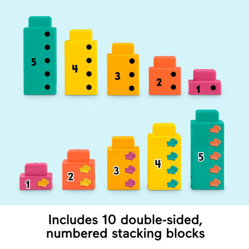 Fisher-Price Adding Alligator Educational Toy With 10 Stacking Blocks