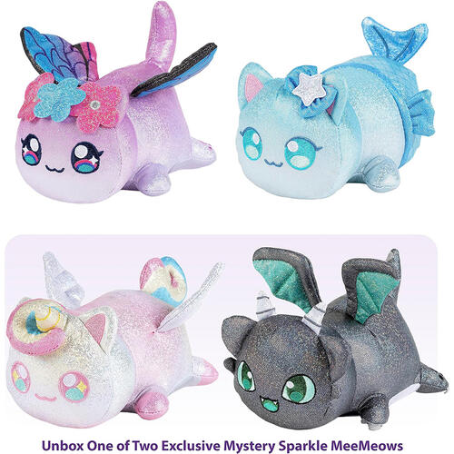 Aphmau MeeMeow 6 Inch Soft Toy Sparkle Collection Set - 3 Pack