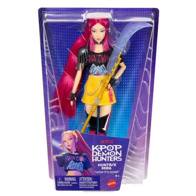 Kpop Demon Hunters Huntr/X Mira Fashion Doll In Removable Look With Themed Movie Accessories