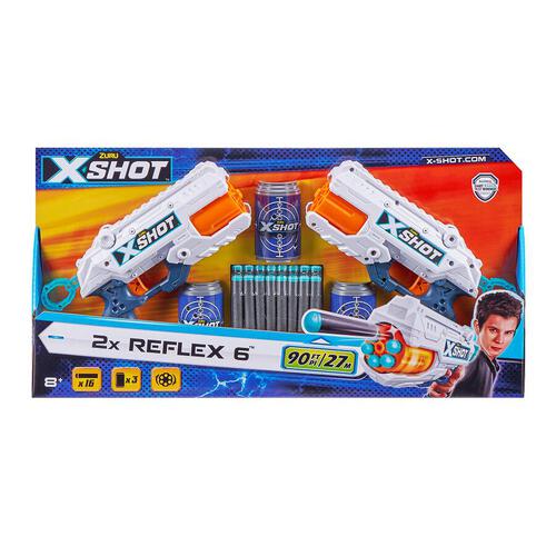 X-Shot Reflex 6 Double Pack (16 Darts)