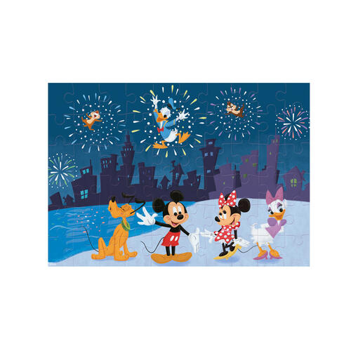 Disney Mickey Mouse & Friends Merchant Ambassador 60 Pieces Fireworks Glitter Puzzle