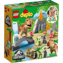 LEGO Duplo Jurassic World T. Rex And Triceratops Dinosaur Breakout 10939