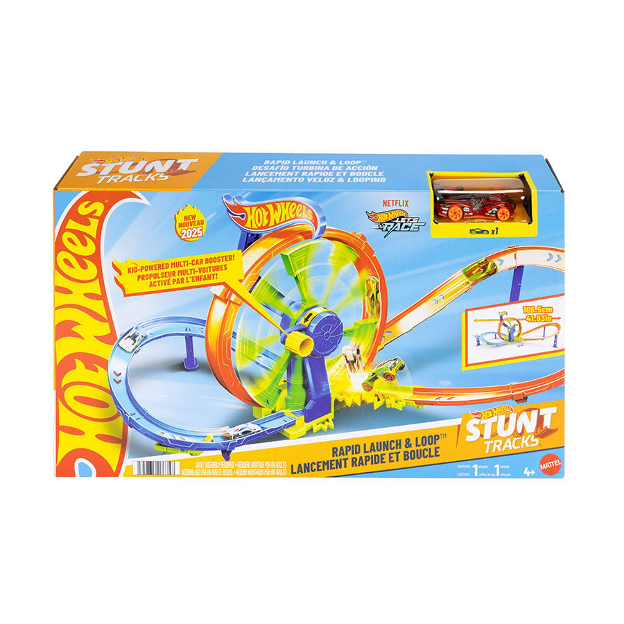 【週末セール】Hot Wheels Hot Wheels RRRumblers④ Hot Wheels Rapid Launch & Loop Playset | Toys”R”Us – Singapore
