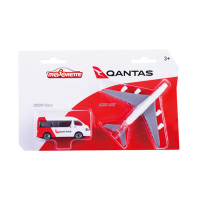 Majorette Qantas Series Qantas Plane and Vehicle - Assorted