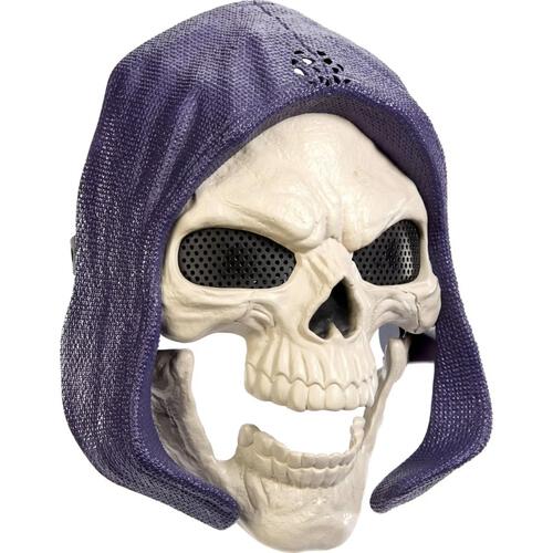 Masters of the Universe Skeletor Mask, 2026 Movie Look, Lights & Sounds Roleplay Costume Face Cover