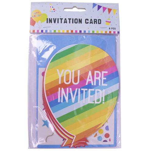 Amscan Invitation Card 6 Pieces