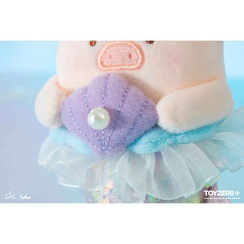 Lulu The Piggy Ocean Series Mermaid Plush Keychain