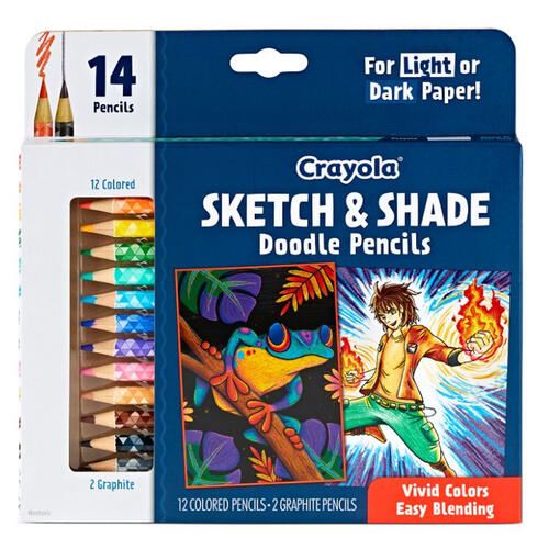 Crayola 14Ct Sketch & Shade Doodle Pencil