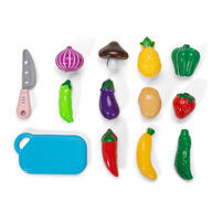 playpop 13Pc Chop & Serve Fruit And Vegetables Set