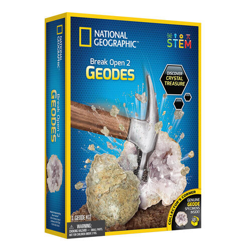 National Geographic Break Your Own Geode - 2 pieces