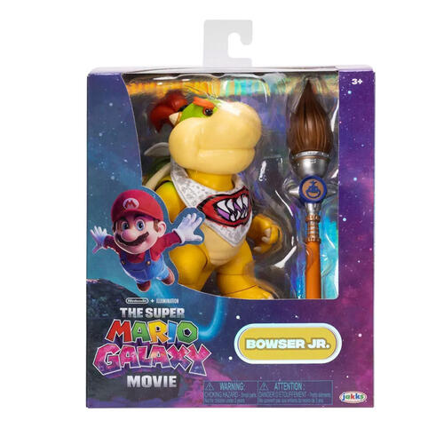 The Super Mario Galaxy Movie - 5&rdquo; Figure Series &ndash; Bowser Jr. Figure with Paint Brush Accessory