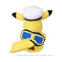 Pokemon Plush Captain Pikachu (Goggles Version)