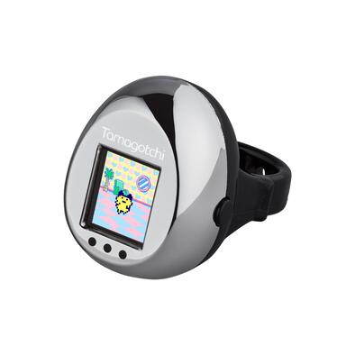 (Pre-order) Tamagotchi Ring Metallic Silver & Black (Expected April 2027)