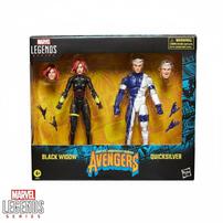 Marvel Legends Series Black Widow and Quicksilver, Avengers: The Crossing Comics Collectible 6-Inch Action Figures