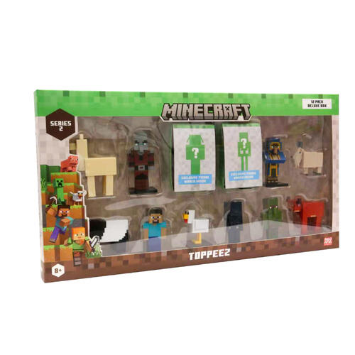 Minecraft Toppeez 12 Pcs Pack Deluxe