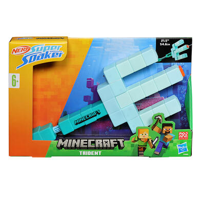 Nerf Super Soaker Minecraft Trident