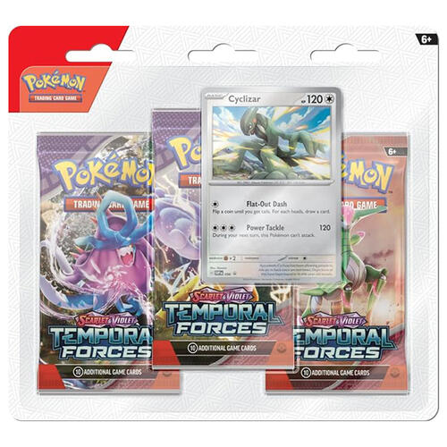 Pokemon Trading Card Game SV5 Temporal Forces 3 Blisters - Assorted