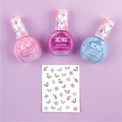 Make It Real 3C4G Butterfly Nail Polish Trio Pack