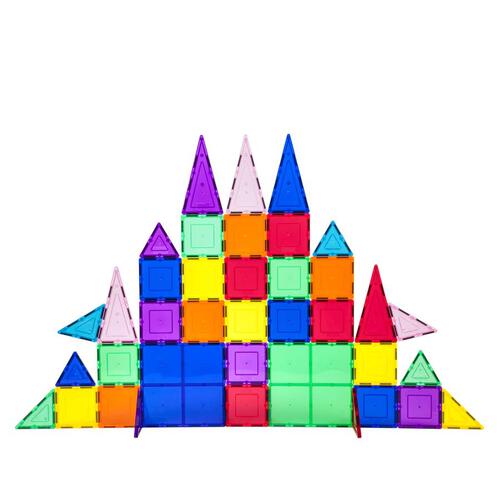 PicassoTiles Magnetic Tiles in Blis 61 Pieces