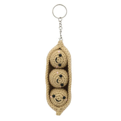 playpop Crochet Keychain Peas - Brown